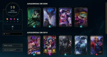 League Of Legends Bronze 1, 19 Skins, servidor BR