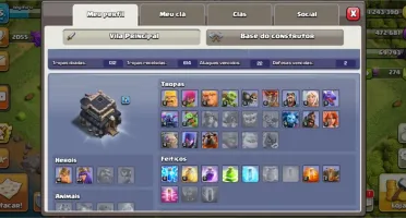 Conta clash of clans com clash royale
