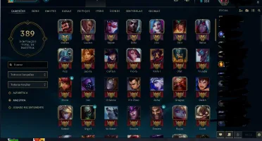 Conta lol LVL 113 com 101 Champions e 28 Skins(BordaPlatina)