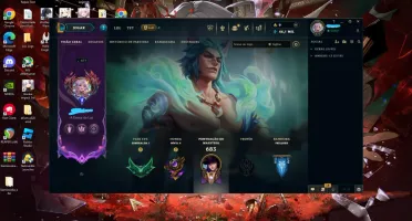 Conta League of Legends e Valorant