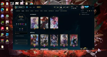 Conta League of Legends e Valorant