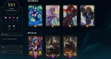 Conta Lol 391 Skins, Desapego!