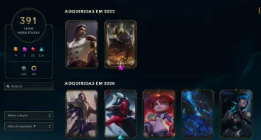 Conta Lol 391 Skins, Desapego!