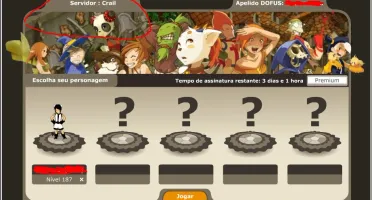 OSA LV 187 DOFUS RETRO SERVIDOR CRAIL RECÉM FUNDIDO