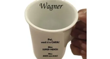 Caneca Pai Super-Herói Personalizada - 240 ml