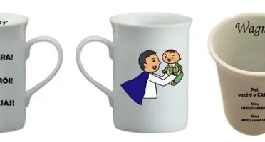 Caneca Pai Super-Herói Personalizada - 240 ml