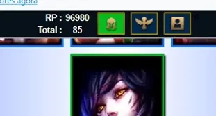 Conta Diamante 5 85 skins, todos os campeões