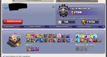Clash of Clans CV 11 TOP + 1100 GEMAS!