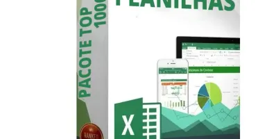 Pack com +1000 Planilhas Excel Prontas para Uso