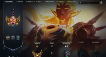 Conta OURO 4 | 62% Win - Lol (League Of Legends) Elomoon