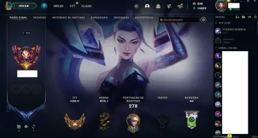 Conta Todos os champions e 259 skins
