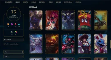 Conta ouro 4 com 128 champs e 73 skins (MAIN ADC)