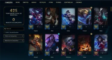 Conta ouro 4 com 128 champs e 73 skins (MAIN ADC)
