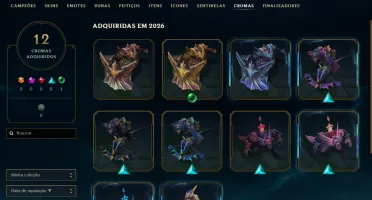 [Entrega Automática] Conta Lol Ouro, 56 Skins, 2 Lendárias