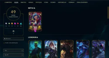Unranked com 70 Champs e 49 Skins ( MID / ADC )