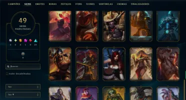 Unranked com 70 Champs e 49 Skins ( MID / ADC )