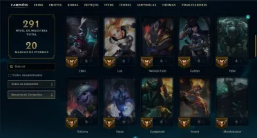 Unranked com 70 Champs e 49 Skins ( MID / ADC )