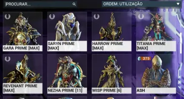 Conta Warframe maestria 14