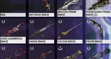 Conta Warframe maestria 14