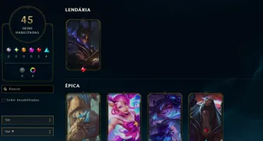 [Entrega Automática] Lol Ouro, 45 Skins, 1 Lendária do Zed