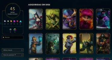 [Entrega Automática] Lol Ouro, 45 Skins, 1 Lendária do Zed