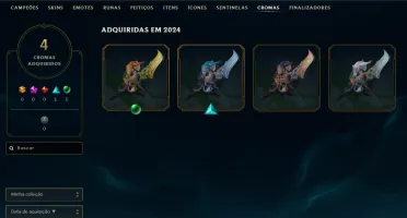 [Entrega Automática] Lol Ouro, 45 Skins, 1 Lendária do Zed