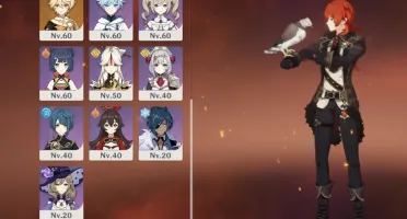 Genshin Impact Conta Xiao, Diluc e Túmulo