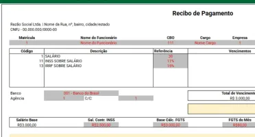 Modelo Holerite Contracheque Editável em Excel