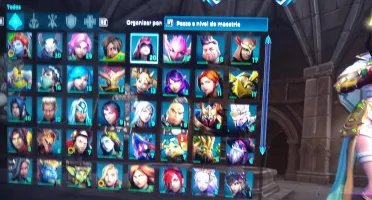 CONTA PALADINS NIVEL 90 MUITAS SKINS