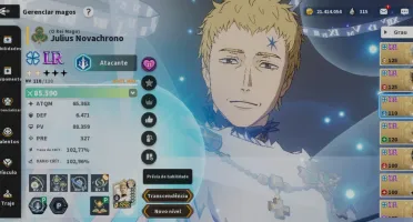 Conta Black clover mobile