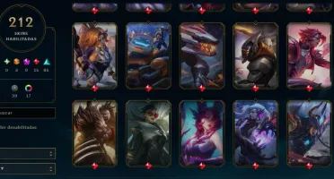 Conta LOL Level 473 - Ouro 1 - 212 SKINS - FULL ACESSO