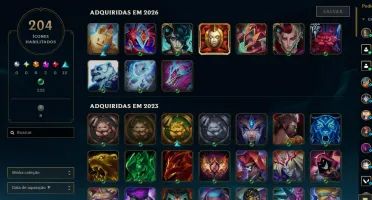 Conta LOL Level 473 - Ouro 1 - 212 SKINS - FULL ACESSO