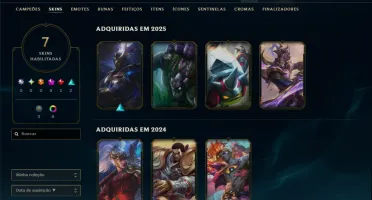 Diamante 4 com 45 Champs e 7 Skins ( GM 226 PDL na Flex )