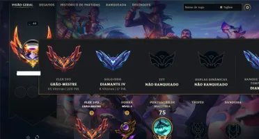 Diamante 4 com 45 Champs e 7 Skins ( GM 226 PDL na Flex )