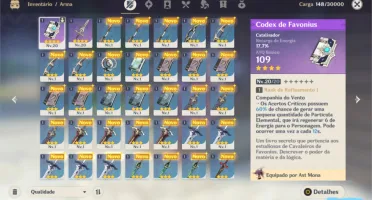 GENSHIN IMPACT - MONA + 2 Armas 4 estrelas