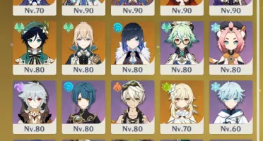 Conta Genshin Impact - 11 personagens 5⭐ AR57
