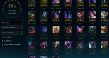 Conta League of Legends, lvl 115, todos campeões, 150 skins