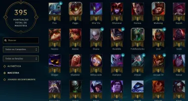 Conta League of Legends, lvl 115, todos campeões, 150 skins