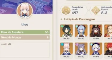 conta genshin impact ar56 xiao ganyu hutao kokomi yoimiya