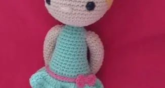 Boneca em croche Amigurumi - Cloe