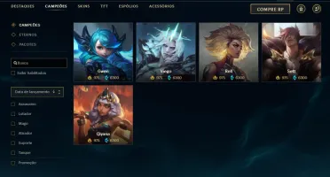 CONTA LOL COM QUASE TODOS OS CAMPEÕES