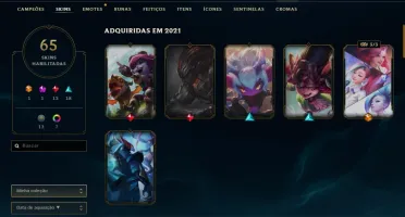 CONTA LOL COM QUASE TODOS OS CAMPEÕES