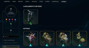 CONTA LOL COM QUASE TODOS OS CAMPEÕES