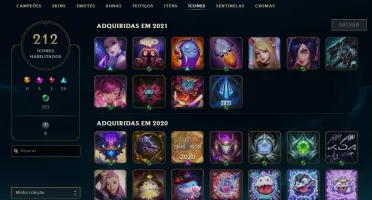 CONTA LOL COM QUASE TODOS OS CAMPEÕES