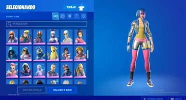Conta Fortnite 102 skins compradas todas as seasons + galaxy