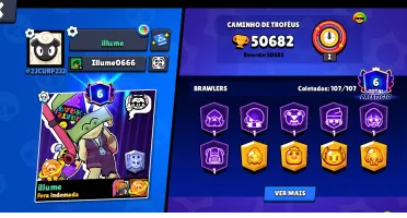 Conta com itens exclusivos com 500 gemas