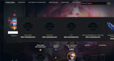 Unranked com 50 Champs e 12 Skins ( MAIN ADC )
