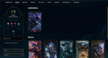 Unranked com 50 Champs e 12 Skins ( MAIN ADC )
