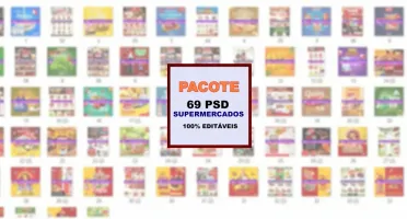 Arquivos PSD Supermercados editáveis para photoshop