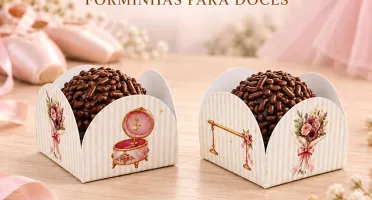 Forminhas para Doces Bailarina - Kits 50, 100 ou 150